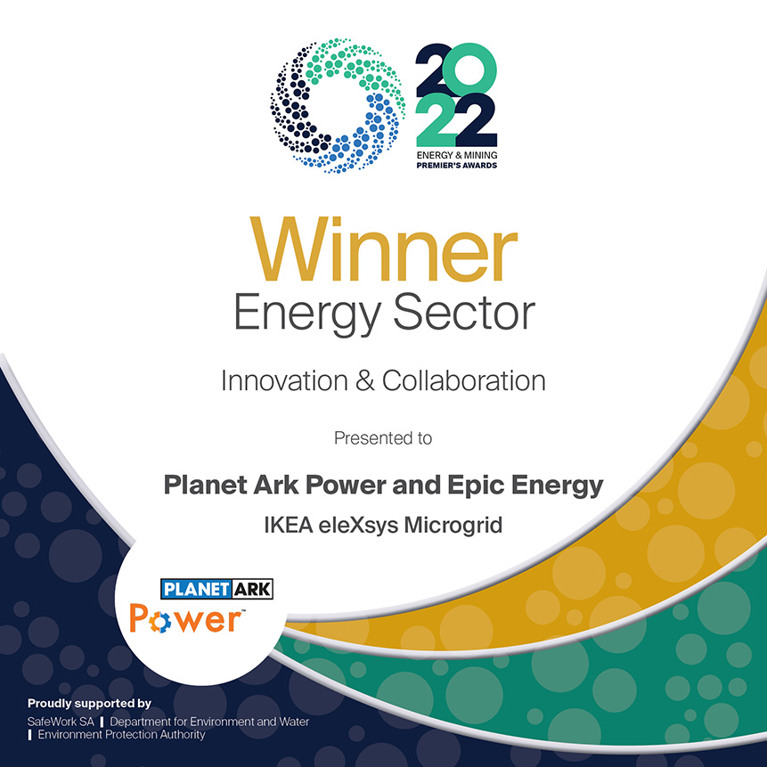 SA Premier's Awards: Energy and Mining 2022 Awards nominees Planet Ark Power and Epic Energy